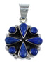 Genuine Sterling Silver And Lapis Southwest Pendant YX67276